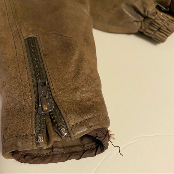 VINTAGE - LEATHER BOMBER JACKET - Picture 11 of 15